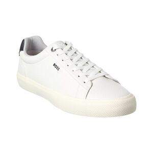 Boss Hugo Boss Aiden Leather Tennis Shoe, White